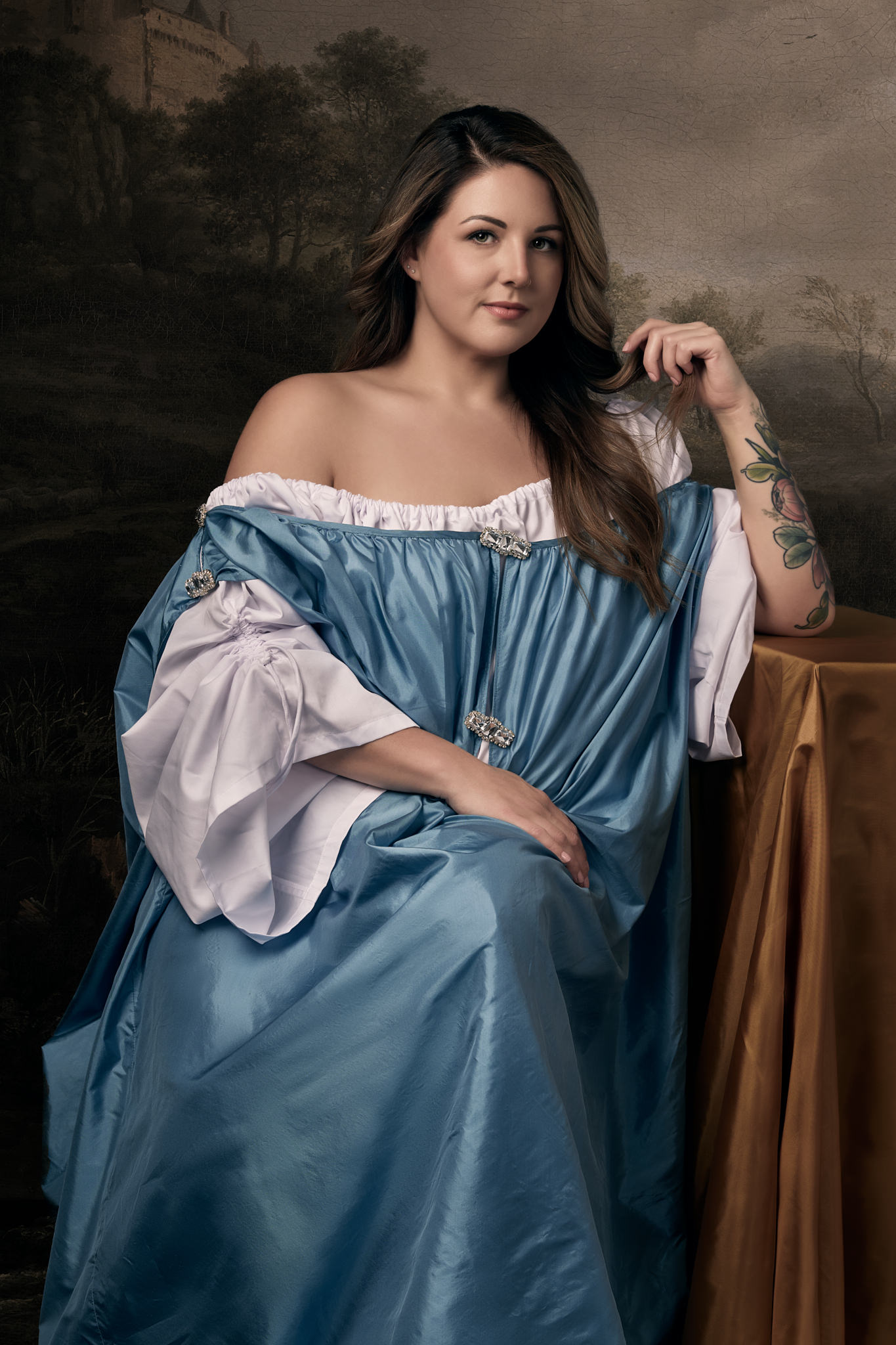 Inspired by Peter Lely - Portrait of Lyndsey Elliot by Louisville Photographer Ben Marcum